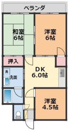 和泉パールハイツ・の物件間取画像